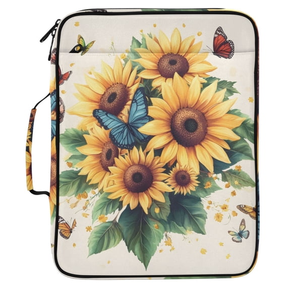 ALAZA Sunflower Butterfly-i1 Pattern Expanding Accordion File Folder 3 ...