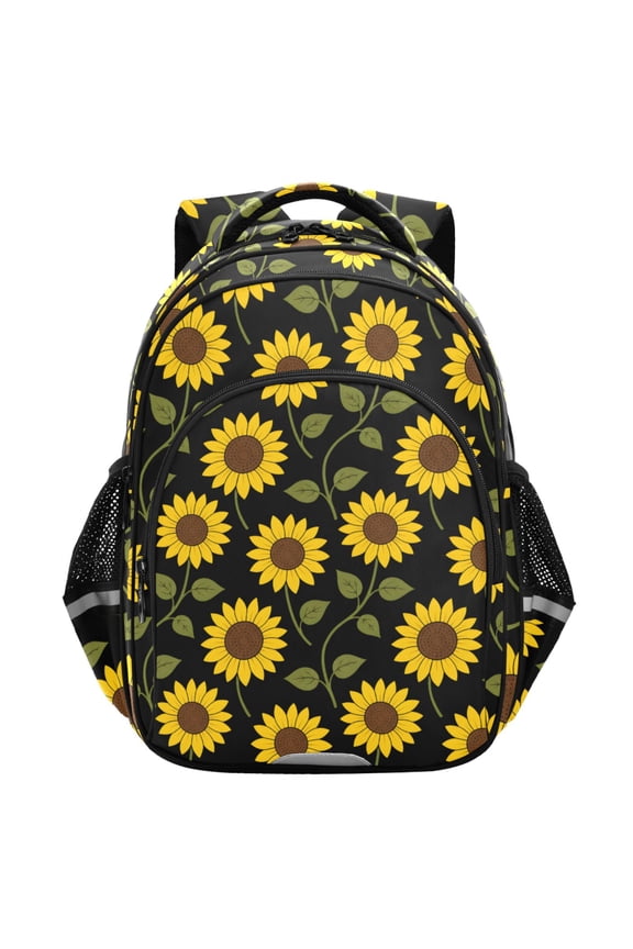 Sunflowers Art School Backpack Elementary Bag Student Bookbag Travel Rucksack