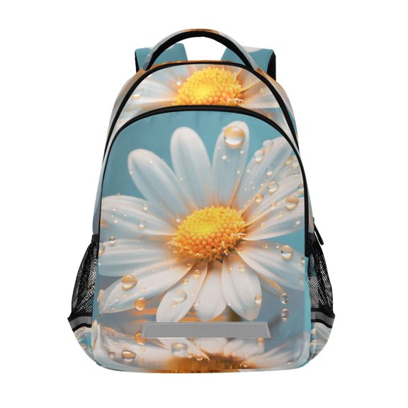 ALAZA Sunflowers with Water Backpack Elementary School Bag Bookbag Travel Rucksack