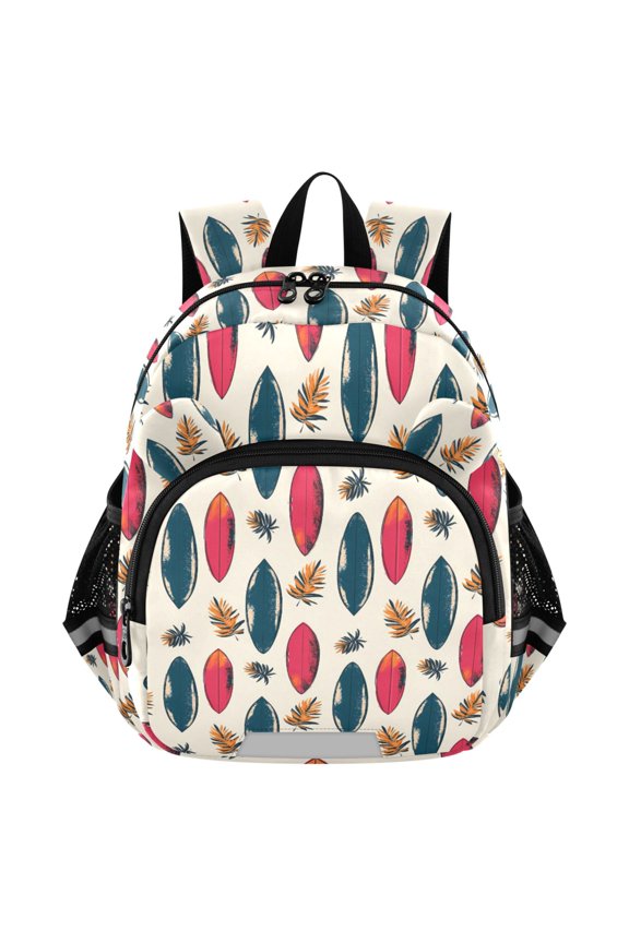 Surfboard Palm Leaves Mini Backpack School Bookbag Age 3-7 Small