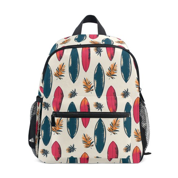 ALAZA Surfboard Palm Leaves School Backpack Small Bookbag Mini Bags