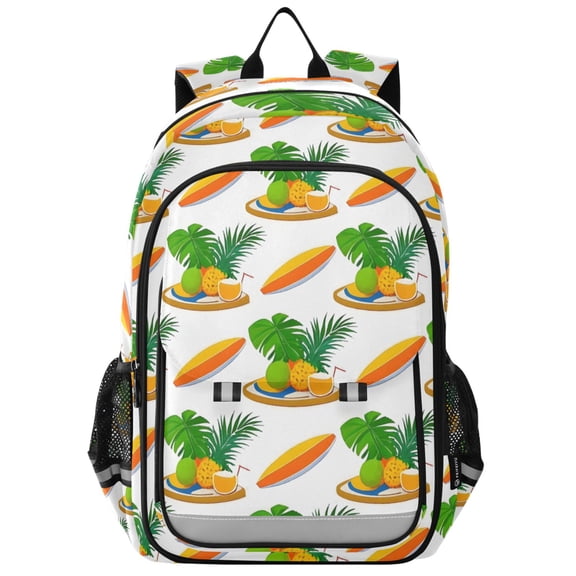 ALAZA Surfboard Summer Fruit Laptop Backpack Purse Travel Bag Casual School Bookbag Rucksack for Women Men