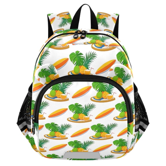 ALAZA Surfboard Summer Fruit Mini Backpack School Bookbag Age 3-7 Medium