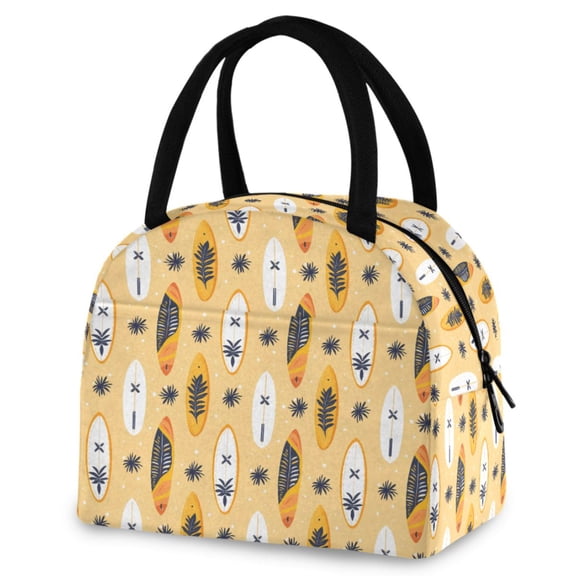 ALAZA Surfboard Summer Insulated Lunch Box Reusable Cooler Tote Bag Work Office Picnic