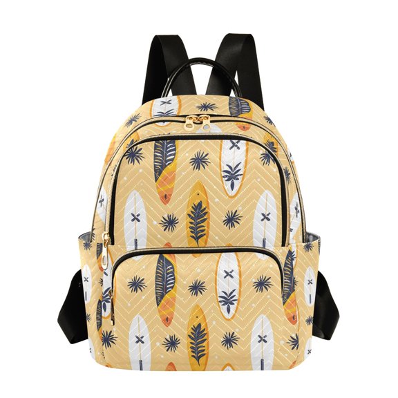 ALAZA Surfboard Summer Womens Travel Laptop Backpack Large Daypack Ladies Shoulder Bags S