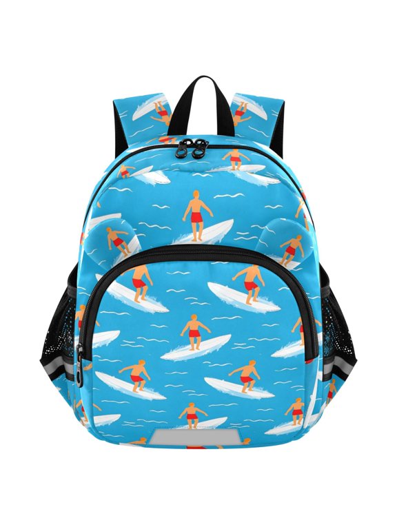 Surfing Pattern Mini Backpack School Bookbag Age 3-7 Medium