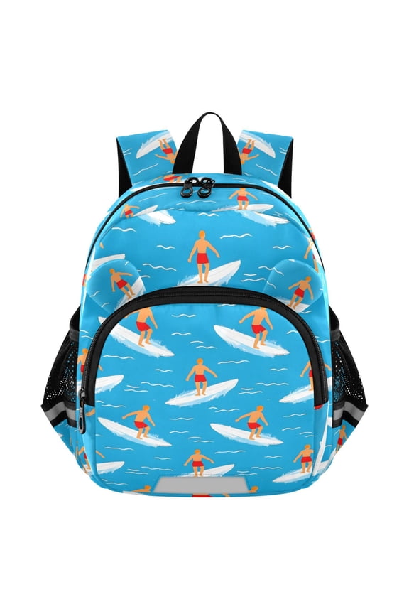 Surfing Pattern Mini Backpack School Bookbag Age 3-7 Small