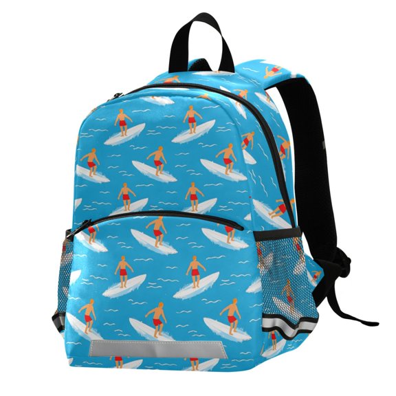 ALAZA Surfing Pattern School Backpack Elementary Student Bookbag