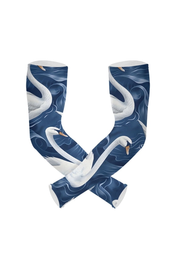 Swans UV Sun Protection Arm Sleeves UPF 50+ Compression Cooling Sleeve 1 Pair