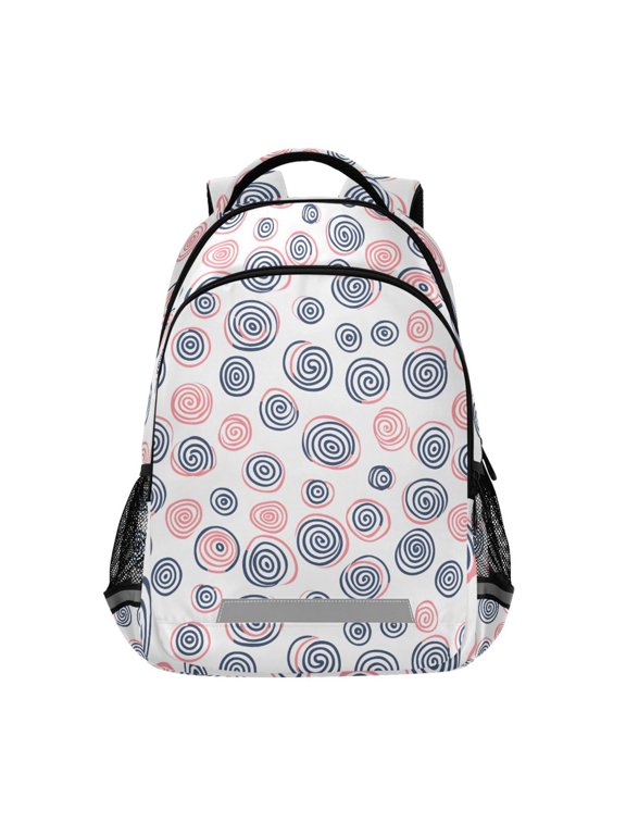 Swirl Doodle Paint Backpack Elementary School Bag Bookbag Travel Rucksack