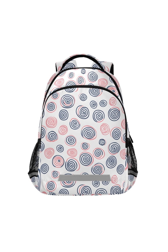 Swirl Doodle Paint Backpack Elementary School Bag Bookbag Travel Rucksack