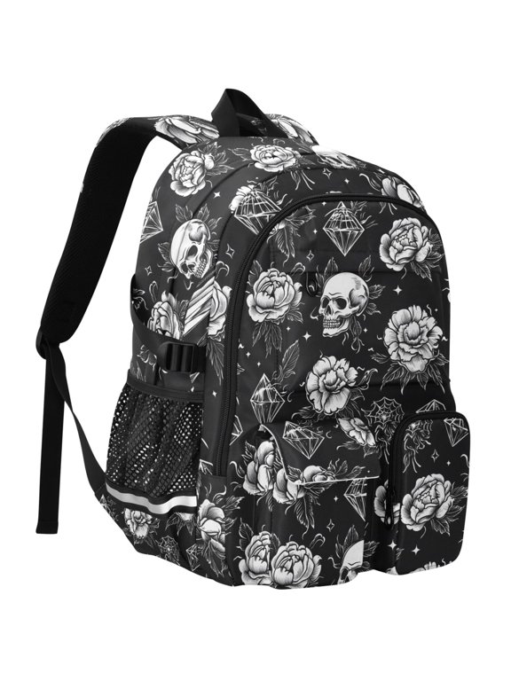 Tattoo Skeletons-a2 Print Student Backpack School Bookbag Large Laptop Daypack Travel Bag