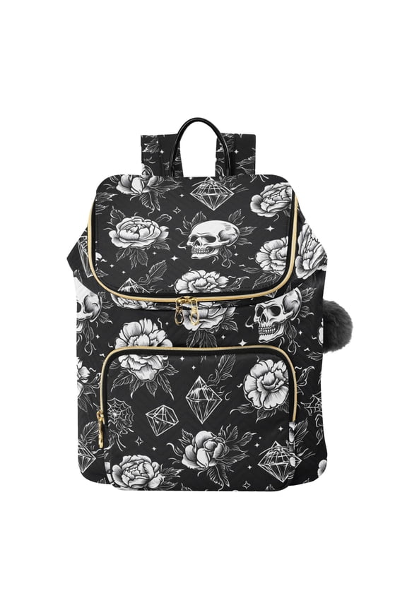 Tattoo Skeletons-a2 Travel Backpack Laptop Bag Large Capacity Daypack