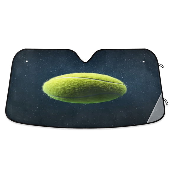 ALAZA Tennis Ball Windshield Sun Shade Car Foldable Visor Block UV Rays Protector 55"x27.6"