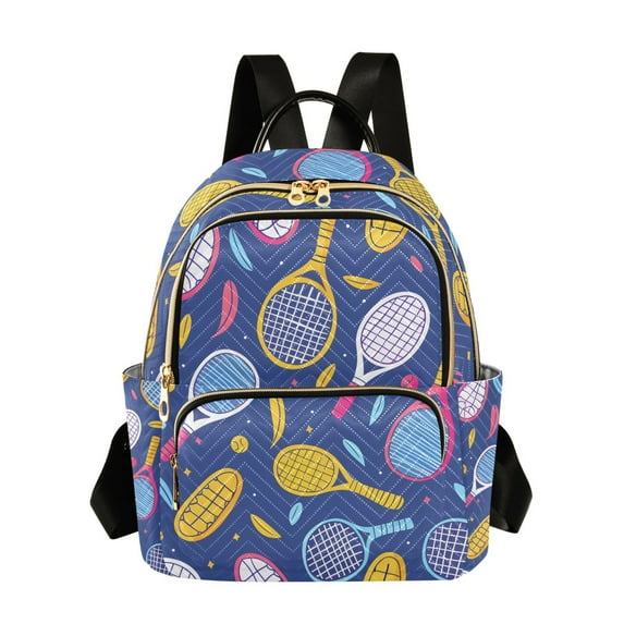 ALAZA Tennis Racket Balls Womens Travel Laptop Backpack Large Daypack Ladies Shoulder Bags S