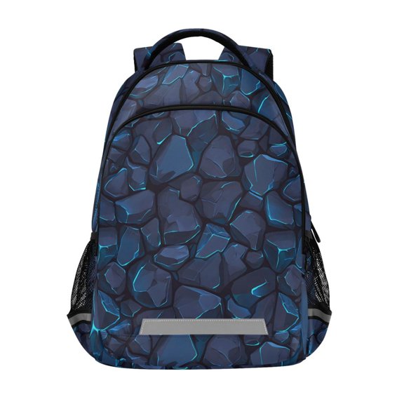 ALAZA Texture Cartoon Stones Backpack Elementary School Bag Bookbag Travel Rucksack