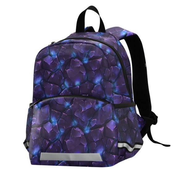 ALAZA Texture Stone Purple School Backpack Elementary Student Bookbag