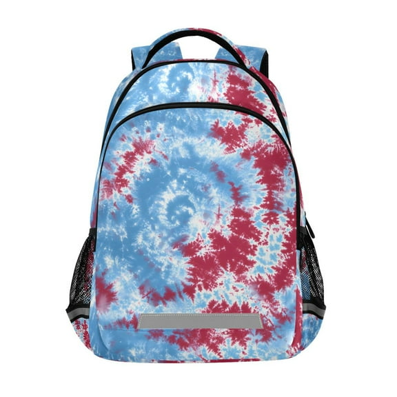 ALAZA Tie Dye Blue Backpack Elementary School Bag Bookbag Travel Rucksack