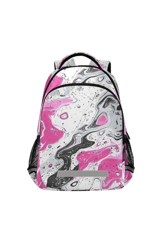 Tie Dye Marble Backpack Elementary School Bag Bookbag Travel Rucksack