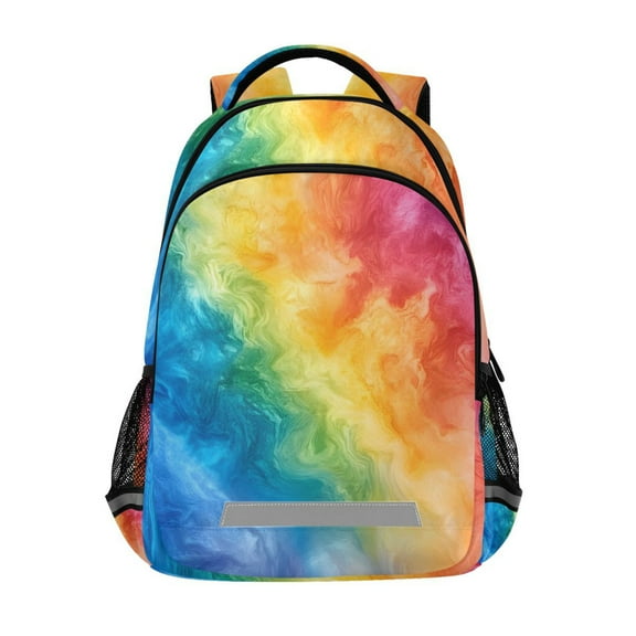 ALAZA Tie Dye Pattern Backpack Elementary School Bag Bookbag Travel Rucksack