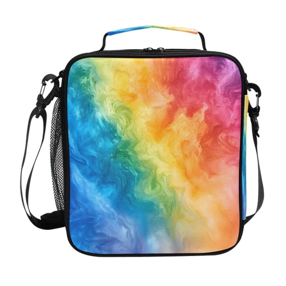ALAZA Tie Dye Pattern Lunch Box Insulated Lunch Bag Reusable Thermal Cooler Tote School Picnic