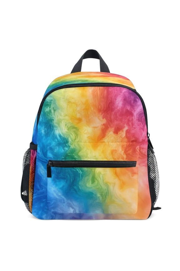 Tie Dye Pattern School Backpack Student Bookbag Mini Bag