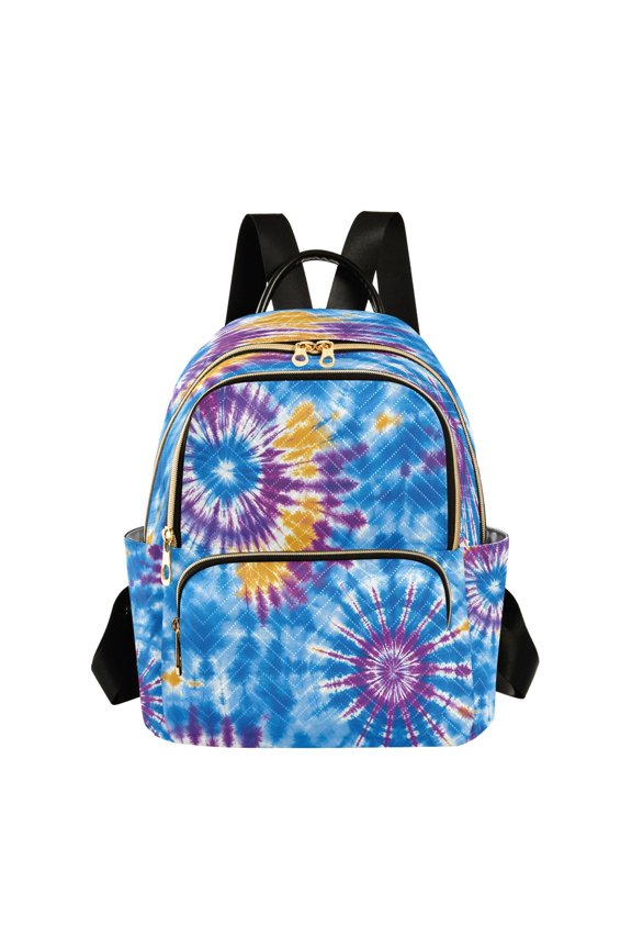 Tie Dye Womens Travel Laptop Backpack Large Daypack Ladies Shoulder Bags M