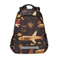 thumbnail image 1 of ALAZA Totem Airplane Backpack Elementary School Bag Bookbag Travel Rucksack, 1 of 7