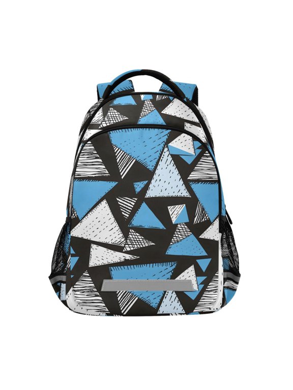 Triangle Geometry Artistic Backpack Elementary School Bag Bookbag Travel Rucksack