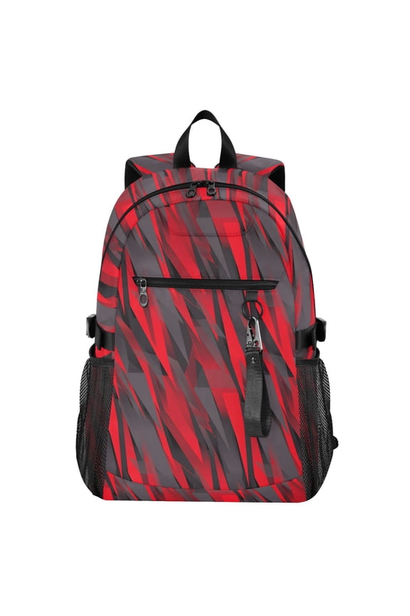 Triangle Geometry Pattern School Backpack Travel Laptop Bag College Bookbag Casual Daypack for Women Men