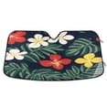 thumbnail image 1 of ALAZA Tropical Flower-t3 Windshield Sun Shade Car Foldable Sun Visor Block UV Rays Protector 55"x27.6", 1 of 1