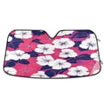 thumbnail image 1 of ALAZA Tropical Flowers-t8 Windshield Sun Shade Car Foldable Sun Visor Block UV Rays Protector 55"x27.6", 1 of 8