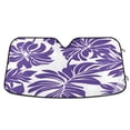 thumbnail image 1 of ALAZA Tropical Leaf-n5 Windshield Sun Shade Car Foldable Sun Visor Block UV Rays Protector 55"x27.6", 1 of 8