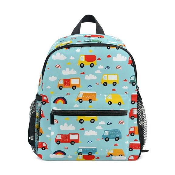 ALAZA Trucks School Backpack Small Bookbag Mini Bags
