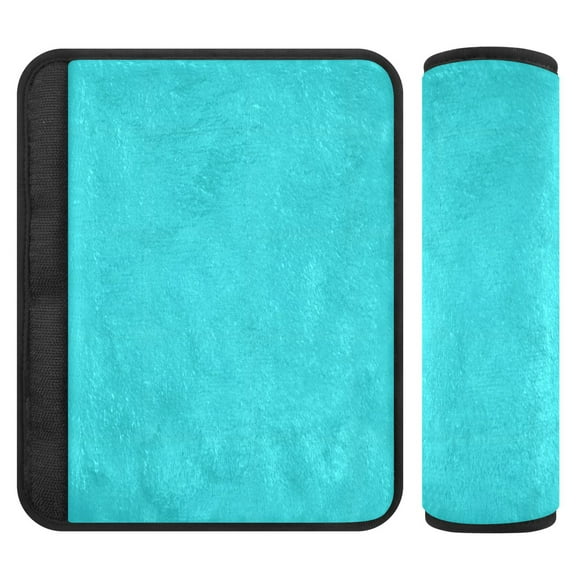ALAZA Turquoise Car Seat Belt Adjuster Neck Covers Shoulder Cushions Pads S