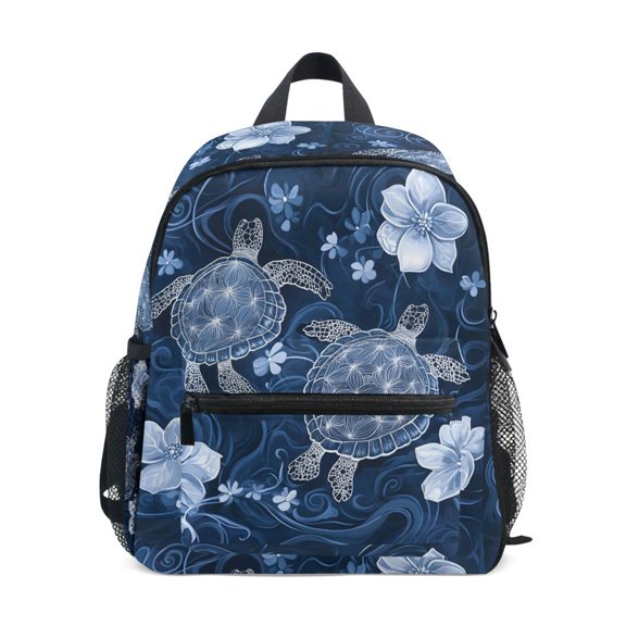 ALAZA Turtle Flowers-b1 School Backpack Small Bookbag Mini Bags