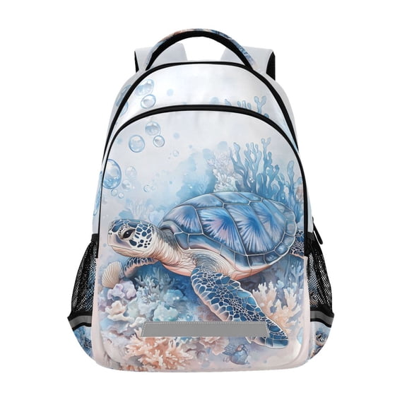 ALAZA Turtle Swimming Backpack Elementary School Bag Bookbag Travel Rucksack