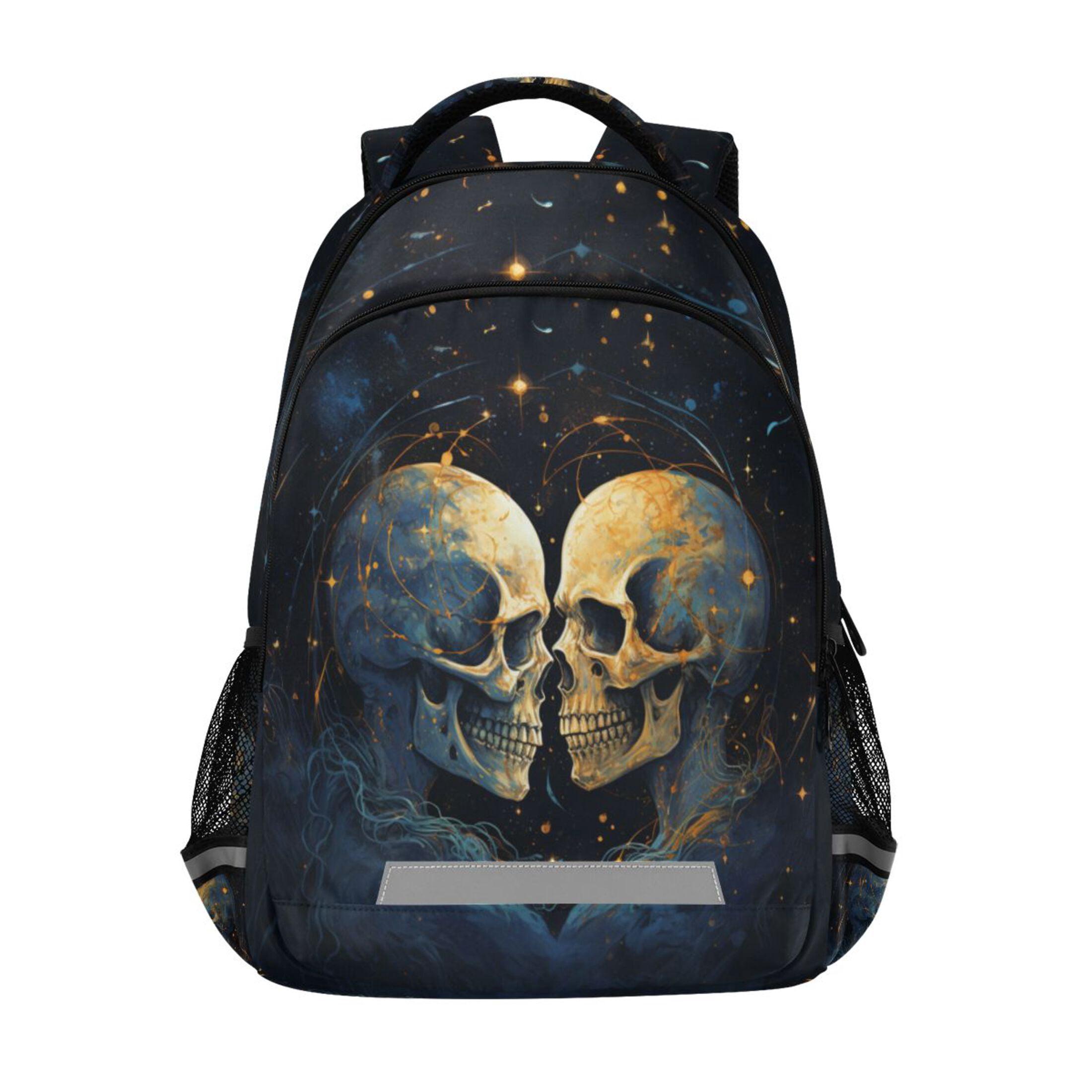 ALAZA Two Human Skeleton Backpack Elementary School Bag Bookbag Travel ...