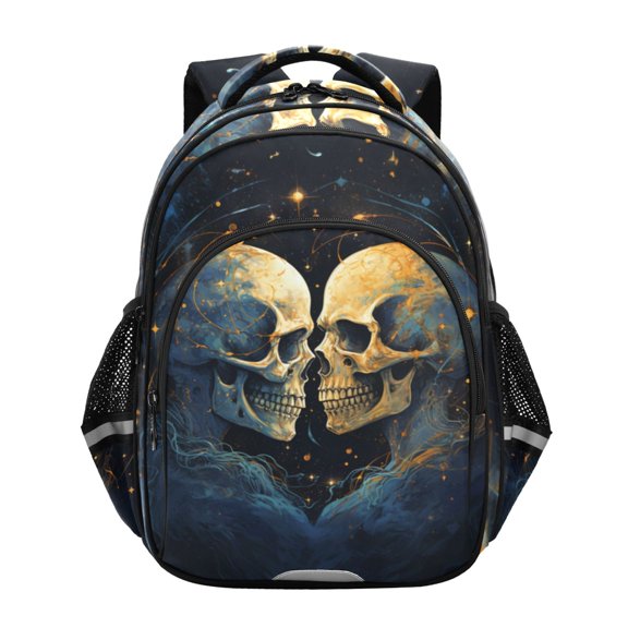 ALAZA Two Human Skeleton School Backpack Elementary Bag Bookbag Travel Rucksack