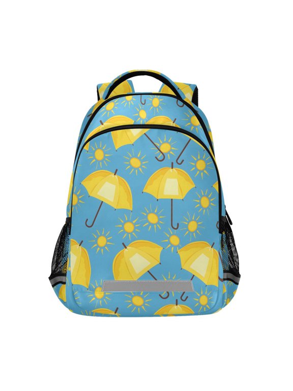 Umbrella and Sun Backpack Elementary School Bag Bookbag Travel Rucksack
