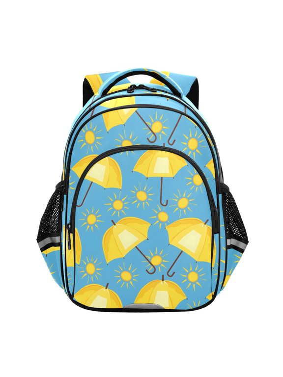 Umbrella and Sun School Backpack Elementary Bag Bookbag Travel Rucksack