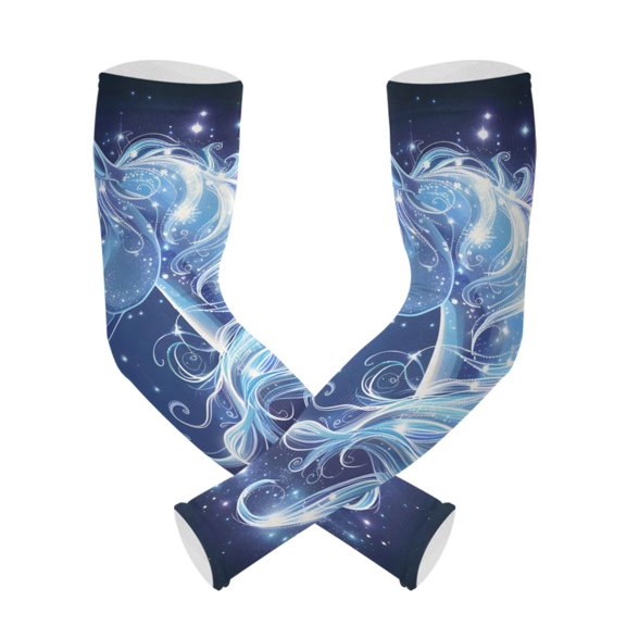 ALAZA Unicorn Magic UV Sun Protection Arm Sleeves UPF 50+ Compression Cooling Sleeve 1 Pair