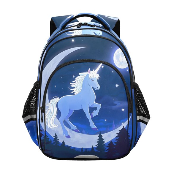ALAZA Unicorn and Moon School Backpack Elementary Bag Bookbag Travel Rucksack