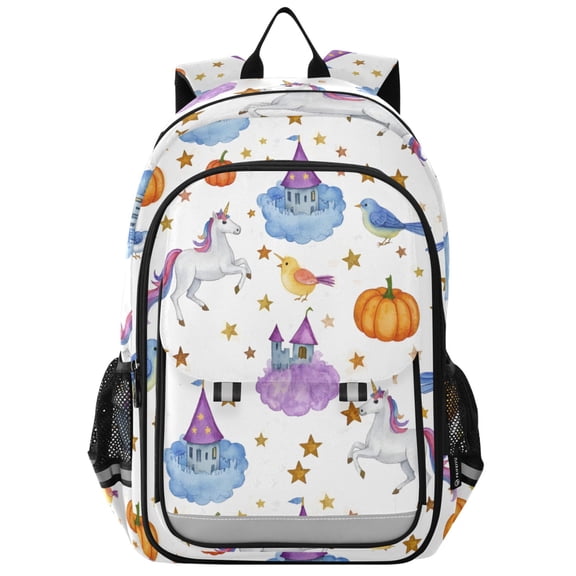 ALAZA Unicorn and Stars Laptop Backpack Purse Travel Bag Casual School Bookbag Rucksack for Women Men
