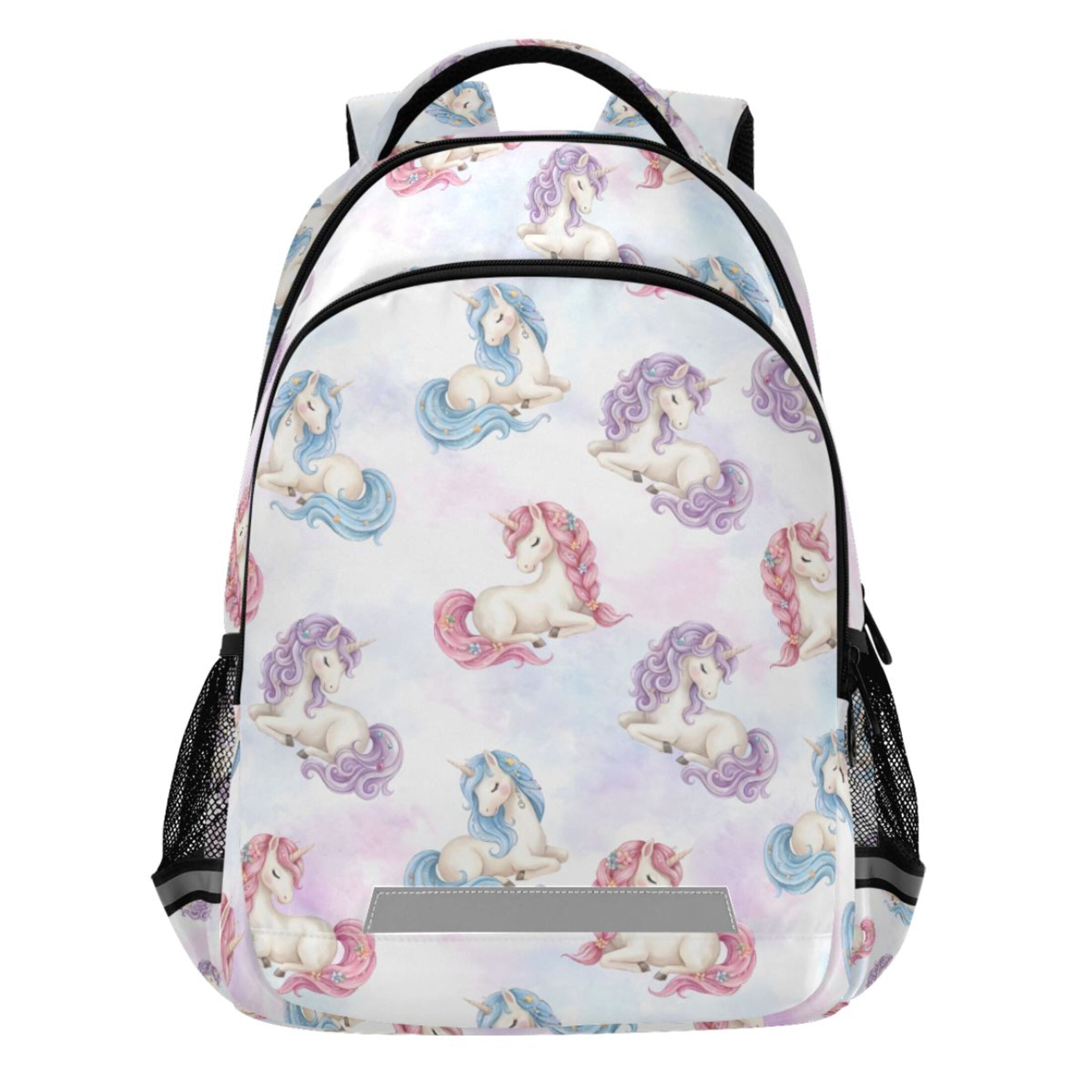 ALAZA Unicorn in Rainbow Pattern Backpack Elementary School Bags ...
