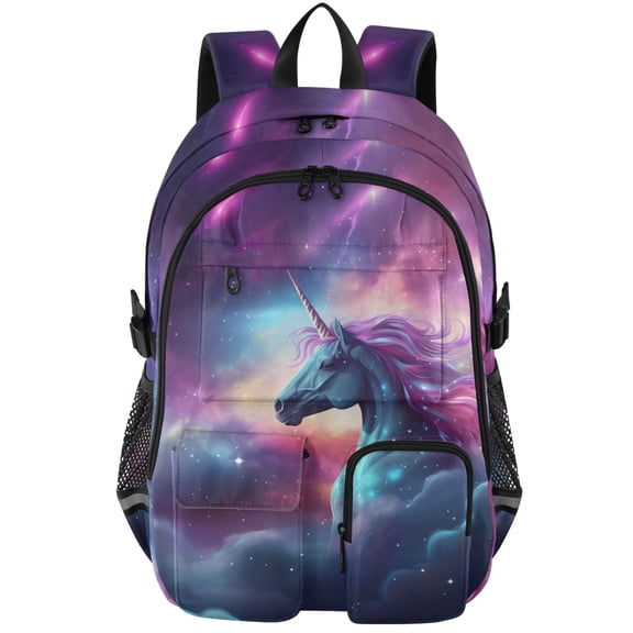 ALAZA Unicorn in Sky Print Student Backpack School Bookbag Large Laptop Daypack Travel Bag