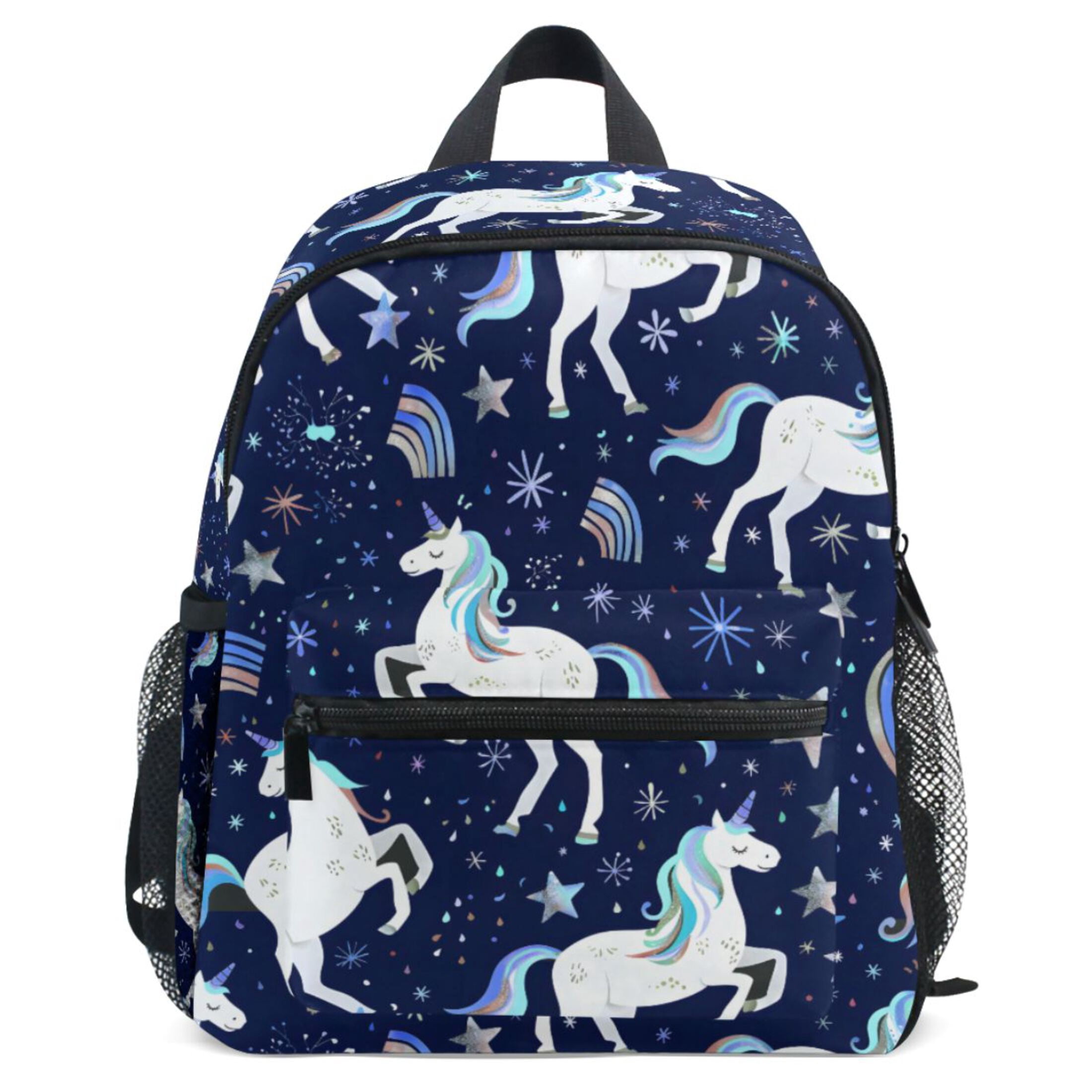 ALAZA Unicorns Rainbows Pattern School Backpack Student Bookbag Mini ...