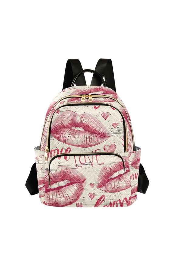 Valentine's Day Love Womens Travel Laptop Backpack Large Daypack Ladies Shoulder Bags S