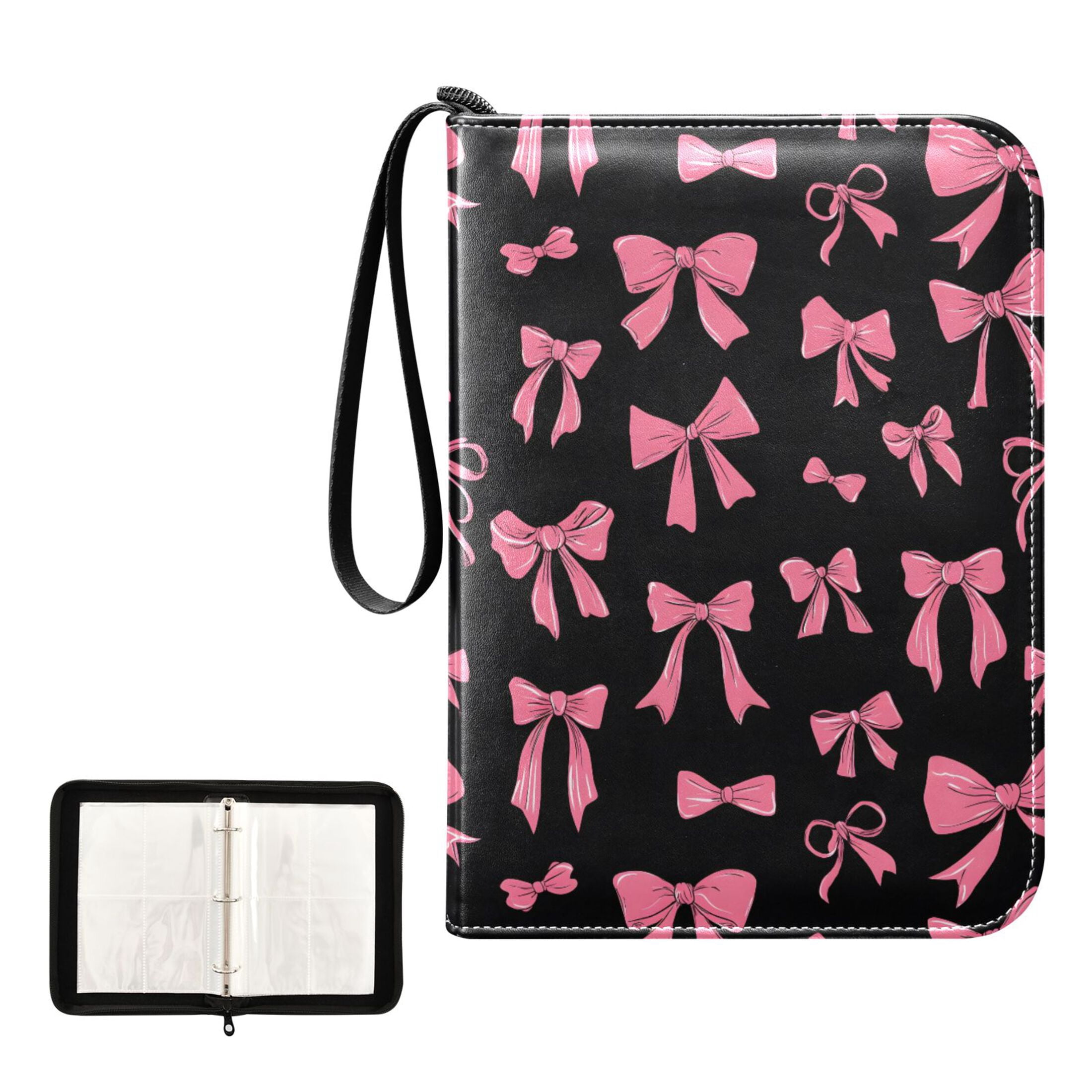 ALAZA Various Bow Trading Card Binder 4 Pocket Cards Collection Album 400 Folder Holder