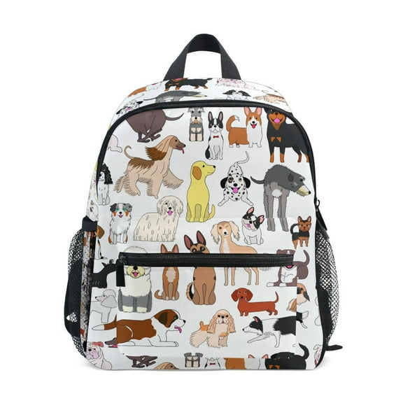 ALAZA Various Cute Dogs School Backpack Small Bookbag Mini Bags
